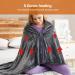 Tyenaza Electrically Heated Ceiling Blanket - 5V USB 3 Levels Fast Warming Adjustable 150x85 cm - Perfect for Office Use in Gray - Buy Online on GoSupps.com