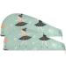 Buy Small Ballerinas Teal Hair Towel 2 Pack | Super Absorbent Quick Dry Hair Turbans for Women & Girls - Buy Online on GoSupps.com