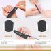 Professional 100/180 Grit Double-Sided Emery Board Nail Files Set - 12PC Washable Tools for Manicure in Black - Buy Online on GoSupps.com