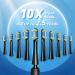 TEETHEORY Upgraded Sonic Electric Toothbrush for Adults | 10 Brush Heads, 40000 VPM, 3 Modes - Black - Buy Online on GoSupps.com
