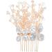 Beaupretty Accessories silver hair comb wedding hair accessories for brides wedding hair side comb bride rhinestone hair comb tiaras for women crystal metals European and American Comb - Buy Online on GoSupps.com