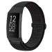 AVOD Nylon Watch Bands Compatible with Fitbit Charge 4/Charge 3/SE, Soft Replacement Wristband Breathable Sport Strap with Band for Women Men Dark Black