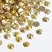 Beadsland 288 Flat Back Rhinestones - Nail Crystals SS30 Metal Gold for Nail Art | High-Quality Nail Decor - Buy Online on GoSupps.com
