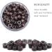 Yamel Micro Links Bead Hair Extensions Rings 250 Pieces 5mm Medium Brown Silicone Lined Beads for Human Hair Extensions - Buy Online on GoSupps.com