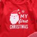 Geagodelia My First Christmas Baby Outfit Set - Red Newborn Long Sleeve Romper & Santa Claus Pants Pajamas - 0-3 Months - Buy Online on GoSupps.com