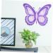 1pc Wrought Iron Colorized Butterfly Decor Wall Art Hanger Wall Hanging Pendant Ornament The Tree - Buy Online on GoSupps.com