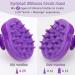 Fretech Purple Scalp Massage Brush - 2 Silicone Bristle Types for Sensitive Scalps Deep Cleaning and Hair Growth Stimulation - Buy Online on GoSupps.com