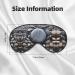 SSIMOO Beach Stone Sleep Mask - Adjustable Breathable Fashionable Eye Mask for Comfortable Sleep | International Shipping Available - Buy Online on GoSupps.com