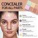 Jutqut 12 Color Correcting Concealer Palette - Cream Contour Makeup for Skin Tone Correction, Under Eye Concealer Kit for Dark Circles & Blemishes - 12 Colors Light to Dark - Buy Online on GoSupps.com