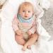 Cheeky Chompers Neckerchew Teething Bib (Botanical Bloom) - 2-in-1 Bandana Style Dribble Bib with Silicone Teether for Baby & Toddler - Buy Online on GoSupps.com