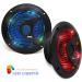 Pyle 6.5'' Dual Marine Speakers - IP44 Waterproof Outdoor Stereo System with LED Lights, 150W Power - PLMR6LEB (Black) - 1 Pair - Buy Online on GoSupps.com