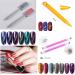JERCLITY 10-Piece Cat Eye Nail Magnet Set for Cat Eye Gel Polish - Double-Head Flower Design Magnetic Pens for DIY Nail Art - Multi-Function Magnet Board Included - Buy Online on GoSupps.com