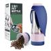 Blanlody drinking bottle dogs for on the go leak-proof oversize 600ml water bottle + 190ml feed dispenser for dog and cat on the way travel and birthday 600ml blue