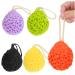 5pcs Sponge Bath Ball Bath Sponge Body Wash Sponge Body Sponge Skin Cleaning Scrubber Sponge Bath Scrubber Shower Scrubber for Body Scrubber for Body Washing Exfoliating Sponge
