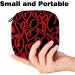 Red Heart Storage Bags for Women's Bandages | Large Menstrual Cup Pocket & Zipper | Tampons Panty Liners & Periodic Inserts Multicolored - Buy Online on GoSupps.com