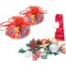 KALLORY 100pcs Christmas Mesh Bag Package Bag Storage Pouch Bag Happy Candy Storage Bags 25x25x0.1cm As Shown - Buy Online on GoSupps.com
