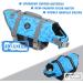 Emust Dog Chimney Reflecting & Adjustable Protective Vest - Improved Buoyancy & Rescue Handle for Swimming - 2XL New Blue - Buy Online on GoSupps.com