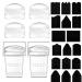 Makartt Nail Stamping Kit 12pcs Clear Silicone Jelly Stamper for Nails French Tip Nail Stamp Nail Stamper with Nail Stickers Replaceable Nail Stamp Head for French Manicure (12pcs)
