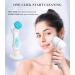 Facial Cleansing Brush Waterproof Face Wash Brush USB Rechargeable Spin Facial Brush with 3 Different Brush Heads for Gentle Exfoliating Deep Scrubbing Massaging and Removing Blackhead Blue - Buy Online on GoSupps.com