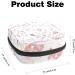 Guantierendiy Pale Pink Peony Flower Sanitary Napkin Storage Bag - Menstrual Cup Pouch & Makeup Organizer - Buy Online on GoSupps.com