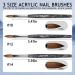 Lofuanna 3PCS Nail Acrylic Brushes Set - Size 10 12 14 | Professional Nail Art Drawing Brushes for Acrylic Application | Ideal for Nail Extension, Acrylic Powder Manicure | DIY at Home Salon - Buy Online on GoSupps.com