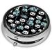 Buy Black and White Panda Faceround Pill Box - 3 Compartment Portable Travel Organizer for Pills - Buy Online on GoSupps.com
