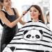 Shop Waterproof Barber Cape - Panda Bear & Cheetah Haircut Bib | Unisex Hair Cutting Cape for Men - Buy Online on GoSupps.com