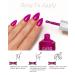 Quick Dry Hot Pink Gel Polish - 12ml Barbie Pink Glitter Chrome Nail Polish | Bright Magenta Shimmer Soak Off Nail Art for Women & DIY Manicure - Buy Online on GoSupps.com