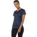 Icyzone Women's Sports Fitness T-Shirt 3-Pack - Short Sleeve V-Neck Running & Yoga Tops in Royal Blue Purple Charcoal - International Shipping Available - Buy Online on GoSupps.com
