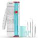 Ecraft Paper Cutter Trimmer with Vinyl Weeding Tool Set Weeder/Scraper/Spatula/Tweezers/Scissors Basic Tools Kit for Scrapbooking Lable Cardstock Coupon Letter DIY Art Crafting Cutting Splicing