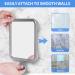 Fogless Shower Mirror for Shaving - Wall Mounted, Suction Cup, Stainless Steel Frame | MGLIMZ - Buy Online on GoSupps.com