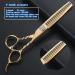 Hair Cutting Scissors Kit 6 Inch Hair Scissors Gold Plated Rhinestones Rose Gold Thinning Tooth Scissors Hair Stylist Special 440 Scissors Set - Buy Online on GoSupps.com