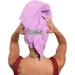 Curly Girl Microfiber Hair Towel with Strap - Fast Drying Anti-Frizz Waffle Design for Curly Hair - Lavender - Buy Online on GoSupps.com