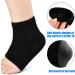 Naapesi Gel Heel Socks - Moisturizing Foot Care Spa Socks for Dry Cracks & Plantar Fasciitis - Open Toe Soft & Ventilated Black - Buy Online on GoSupps.com