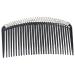 Guvkeug Bling Bling Triple Rows Crystal Black Comb Hair Pin for Women
