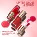 LANGMANNI Hydrating Lip Glow Oil Duo - Honey and Cherry Flavors | Moisturizing and Nourishing Lip Oil for Dry Lips - Buy Online on GoSupps.com