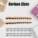 French Fake Nails - Nude & Black Glitter Artificial Nails for Daily Wear | Medium Size False Nails - Buy Online on GoSupps.com