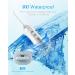 Nicefeel Cordless Water Flosser Teeth Cleaner - Portable & Rechargeable Oral Irrigator for Travel - IPX7 Waterproof with 4 Jet Tips - 3 Modes, 300ML Capacity - White - Buy Online on GoSupps.com