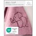 Ullenboom Pink Hooded Baby Towel 75x75 cm | 100% Cotton Terry Oeko-Tex Certified | Ideal Bathrobe for Kids & Babies Up to 3 Years - Buy Online on GoSupps.com