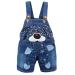 KIDSCOOL SPACE Baby Girl Jean Overalls Toddler Denim Cute 3D Bunny Outfit 2-3 Years Blue-1600