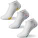 ECOEY Boys and Girls No Show Cushioned Athletic Running Socks Multipack White Assorted 12 Pairs Small
