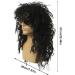 SKHAOVS 70s 80s Heavy Metal Disco Wig - Long Curly Black Rock Star Costume Accessory - Buy Online on GoSupps.com