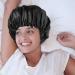Adjustable Silk Bonnet Set - Double Sided Satin Sleep Caps for Women - Black - Protects Curly and Natural Hair - 2 Pieces - 36cm - Buy Online on GoSupps.com