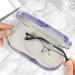 Fintie Hardcase Glasses Case & Contact Lens Container - Double-Sided Travel Set with Mirror - Purple Marble Design - Buy Online on GoSupps.com