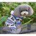 Ranphy Soft Velvet Reindeer Hoodie Sweater for Small Dogs & Cats - Cozy Pile Suit - Size S (Blue) - Buy Online on GoSupps.com