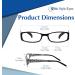 Super Strength II High Magnification Reading Glasses | 7.0x with Grecian Key Design Ideal for International Shipping - Buy Online on GoSupps.com
