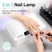 UGX Professional 72W Nail Curing Lamp - LED UV Gel Polish Dryer with Arm Rest Pillow & Retractable Tray for Salon & Home Manicure/Pedicure - Buy Online on GoSupps.com
