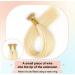 KOCONI 14 Inch Platinum Blonde Nano Ring Hair Extensions - Real Human Hair, Double Drawn Nano Tip Beads - 50g - 14 inch #613 Light Blonde - Buy Online on GoSupps.com