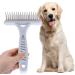 Undercoat Rake Dog Grooming Brush Dematting Self Cleaning Slicker Brush Puppy Brush Double Row Teeth Pin Metal Comb De-Shedding Tool Removes Loose Hair Tangled Knot Detangling Small Cats Pet Cockapoo - Buy Online on GoSupps.com