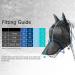 Harrison Howard Caremaster Pro Luminous Horse Fly Mask - Large Eye Space Long Nose with Ears UV Protection | Warmblut Marine (L) - International Shipping Available - Buy Online on GoSupps.com